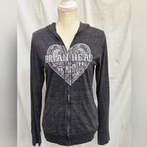 Blue 84 - Black & White Zip up Brian head Sweater - (M)